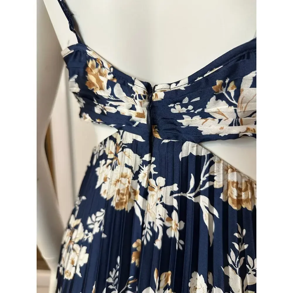 NWT Abercrombie The A&F Giselle‎ Babydoll Maxi Dress Small